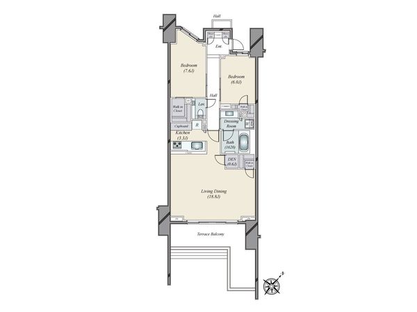 ガーデンヒルズ四ツ谷迎賓の森 間取図(平面図)