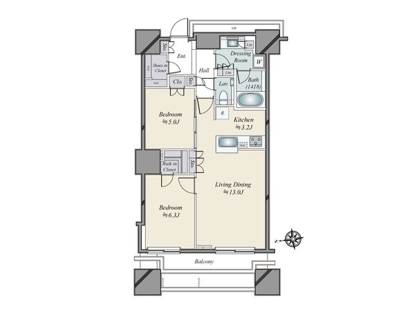 富久クロス コンフォートタワー 間取図(平面図) 富久クロス コンフォートタワー 間取図(平面図)
