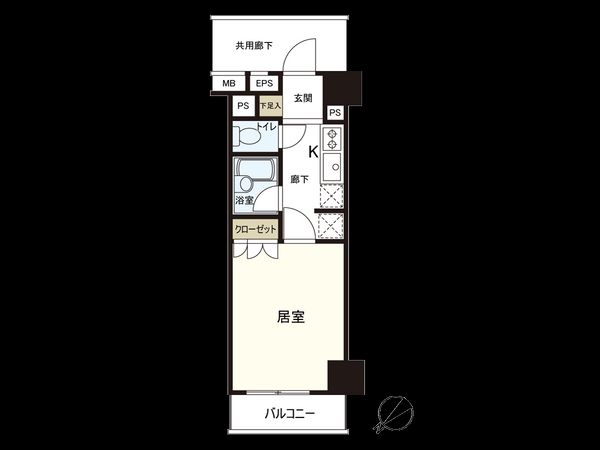グランスイート銀座レスティモナーク 間取図(平面図)