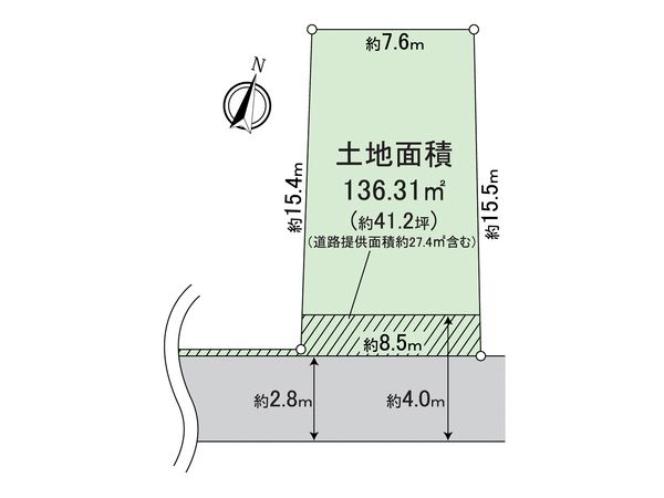 文京区本郷一丁目 土地 区画図 文京区本郷一丁目 土地 区画図
