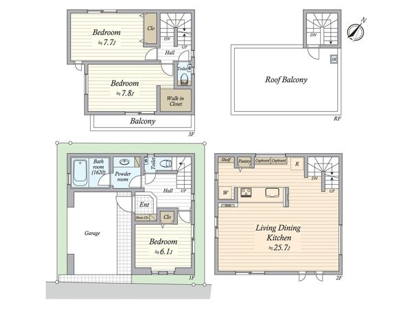 本郷5丁目 新築戸建 間取図(平面図)