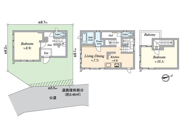 春日2丁目戸建 間取図(平面図) 春日2丁目戸建 間取図(平面図)