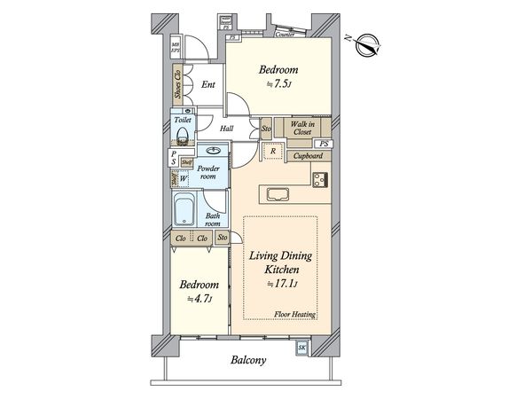 パークホームズ小石川 間取図(平面図)