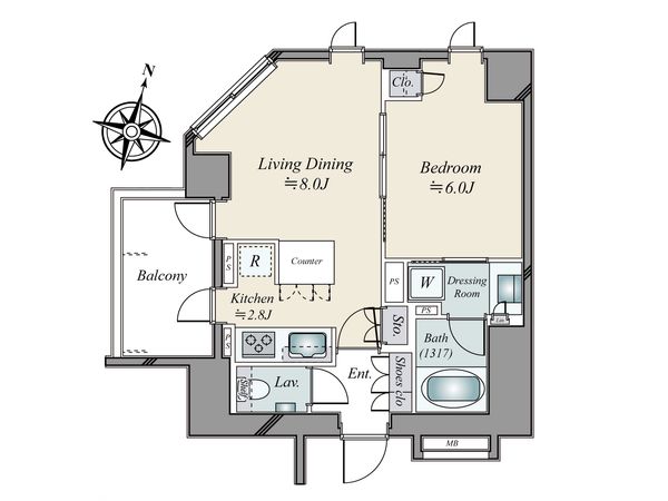 パークリュクス本郷 間取図(平面図) パークリュクス本郷 間取図(平面図)