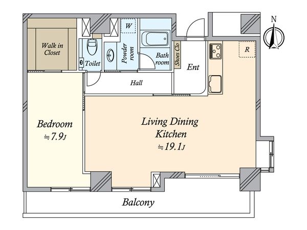 エルアージュ小石川 間取図(平面図)