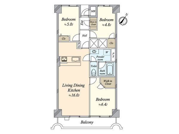 ファミール本郷 間取図(平面図) ファミール本郷 間取図(平面図)