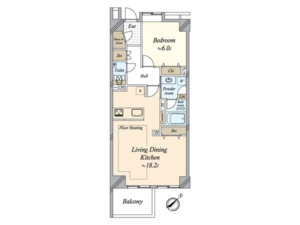 グランスイート文京小石川 間取図(平面図) グランスイート文京小石川 間取図(平面図)