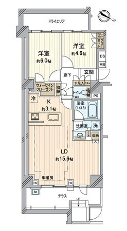 オープンレジデンシア小石川 間取図(平面図) オープンレジデンシア小石川 間取図(平面図)