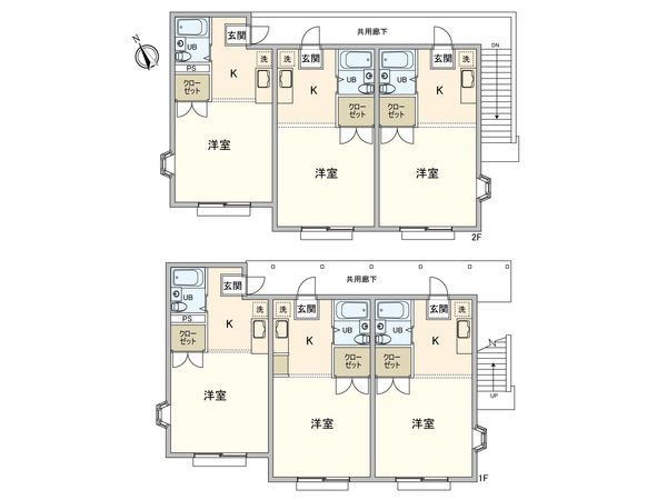 エステート辻堂Ⅱ 間取図(平面図) エステート辻堂Ⅱ 間取図(平面図)