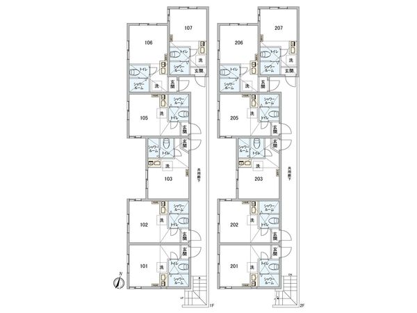 G・Aヒルズ吉野町 間取図(平面図) G・Aヒルズ吉野町 間取図(平面図)