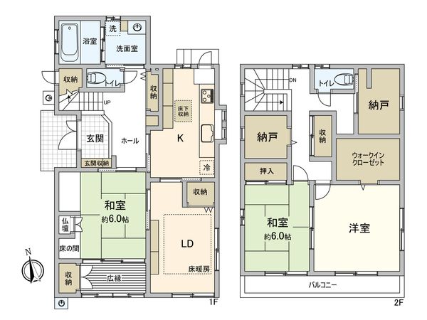 クレセール 間取図(平面図)