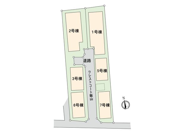 クレストコート飯山 全体区画図 全体区画図