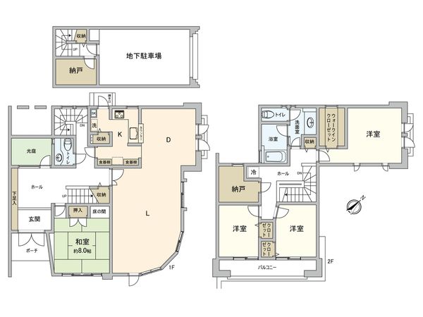 鎌倉エイト(4棟一括販売) 間取図(平面図)