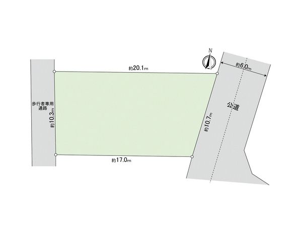 都筑区中川5丁目(土地) 区画図