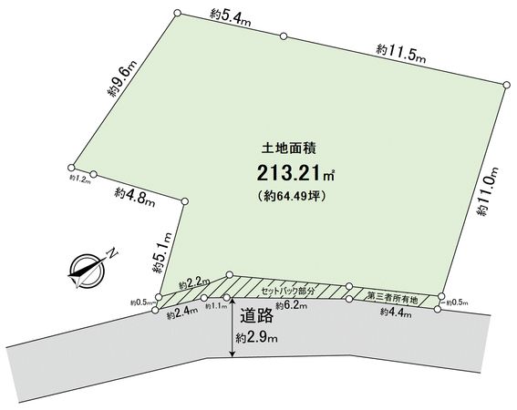 緑区鴨居町(土地) 区画図