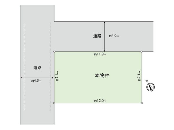 緑区白山1丁目(土地) 区画図