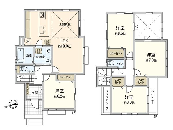 緑区三保町(戸建) 間取図(平面図) 緑区三保町(戸建) 間取図(平面図)
