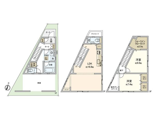 都筑区折本町(戸建) 間取図(平面図) 都筑区折本町(戸建) 間取図(平面図)