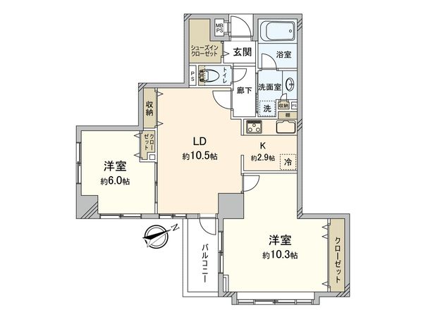 プリミテージュ新横浜 間取図(平面図) 間取図(平面図)