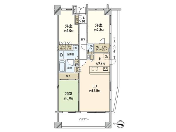 クオス中山 間取図(平面図) 間取図(平面図)