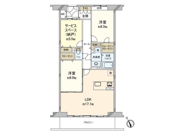 クレストフォルム市ヶ尾南 間取図(平面図) クレストフォルム市ヶ尾南 間取図(平面図)