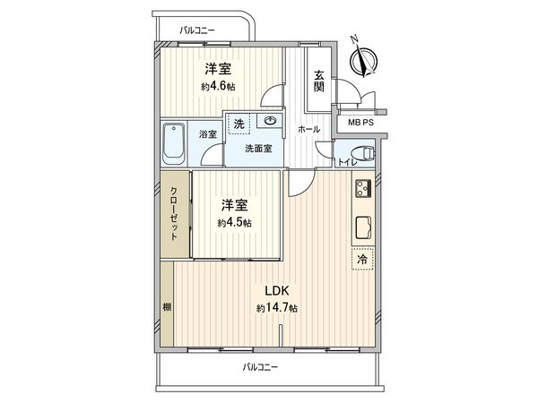 新横浜コート 間取図(平面図) 間取図(平面図)