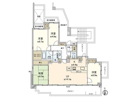 ファミールガーデン横浜・小机2番館 間取図
