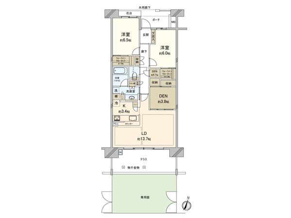 パークシティLaLa横浜 間取図(平面図) パークシティLaLa横浜 間取図(平面図)