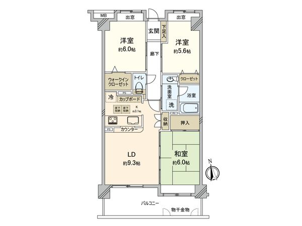 ヒルズ横浜ガーデンホームズ 間取図(平面図)