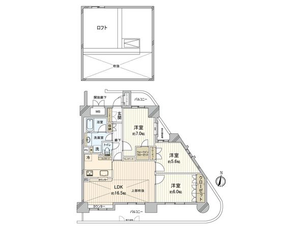 メイツ新横浜 間取図(平面図) メイツ新横浜 間取図(平面図)
