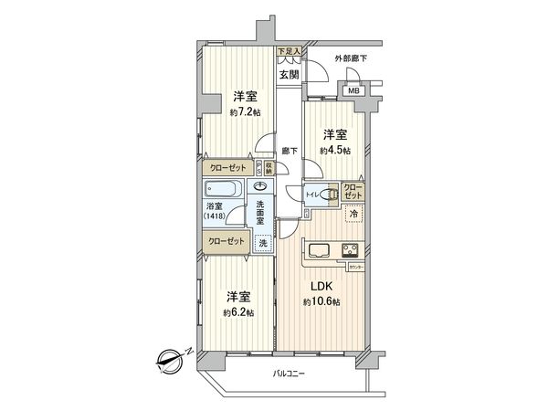 アークプラザ港北小机 間取図(平面図) アークプラザ港北小机 間取図(平面図)