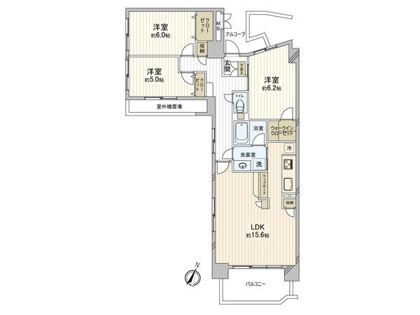 サングレイス小机 間取図(平面図) サングレイス小机 間取図(平面図)