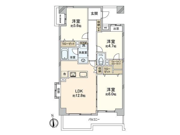 サングレイス鴨居サウスコート 間取図(平面図) サングレイス鴨居サウスコート 間取図(平面図)