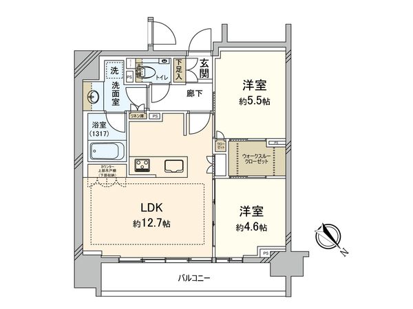 クリオ新横浜マスタープレイス 間取図(平面図) クリオ新横浜マスタープレイス 間取図(平面図)