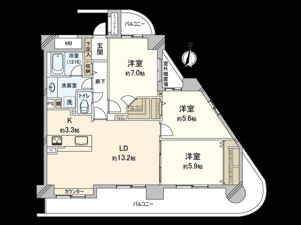 メイツ新横浜 間取図(平面図) メイツ新横浜 間取図(平面図)