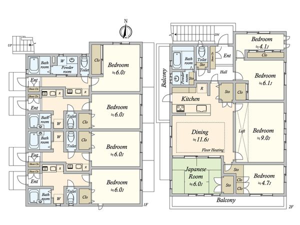 フォレスト方南 間取図(平面図)