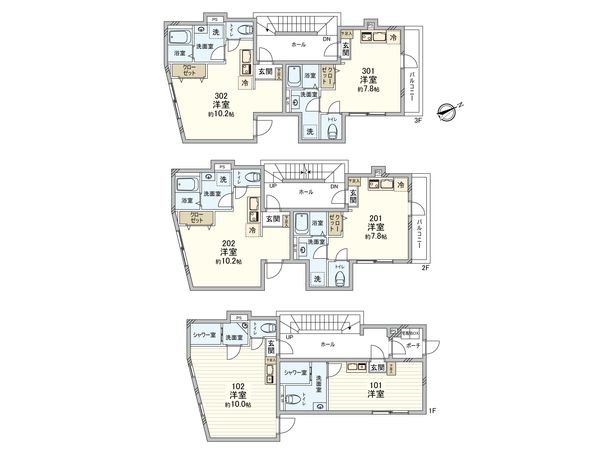 Northbell池袋 間取図(平面図) Northbell池袋 間取図(平面図)