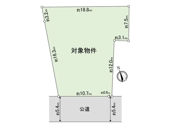 地型図（実測図ではございません）