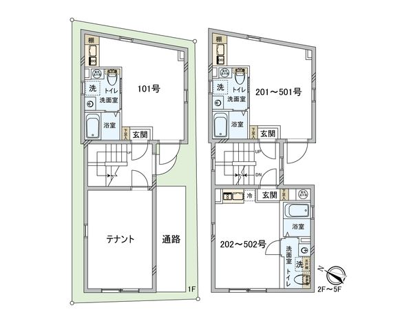 セラヴィ本蓮沼 間取図(平面図) セラヴィ本蓮沼 間取図(平面図)
