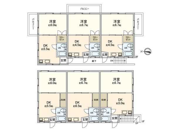 パークハイツ水元 間取図(平面図) パークハイツ水元 間取図(平面図)