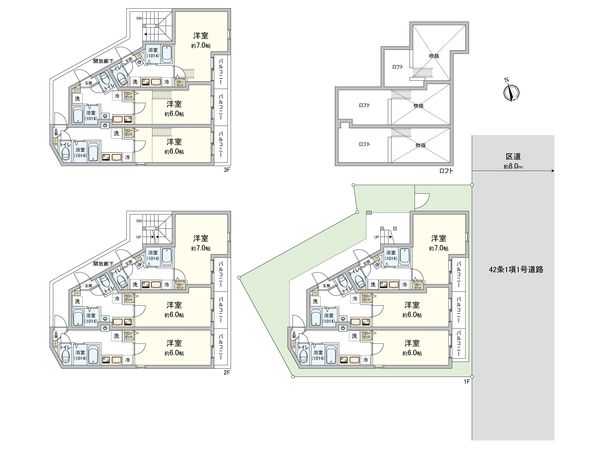アンバー新小岩 間取図(平面図) アンバー新小岩 間取図(平面図)