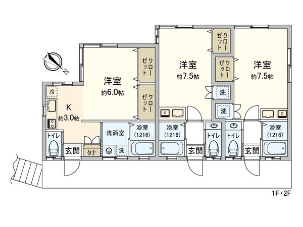 友仁ハイツ 間取図(平面図)