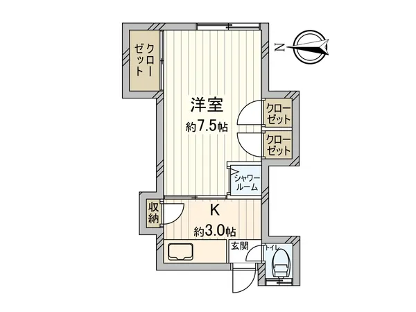 間取図（２０１号室）