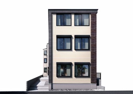 足立区西新井7丁目一棟アパート 外観パース図