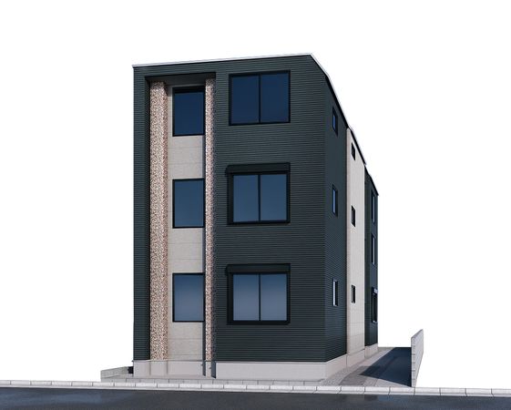 葛飾区東金町4丁目 新築一棟アパート 外観パース図 外観パース図