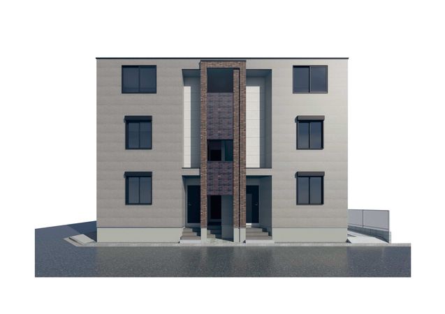 足立区竹の塚5丁目 A棟 外観パース図