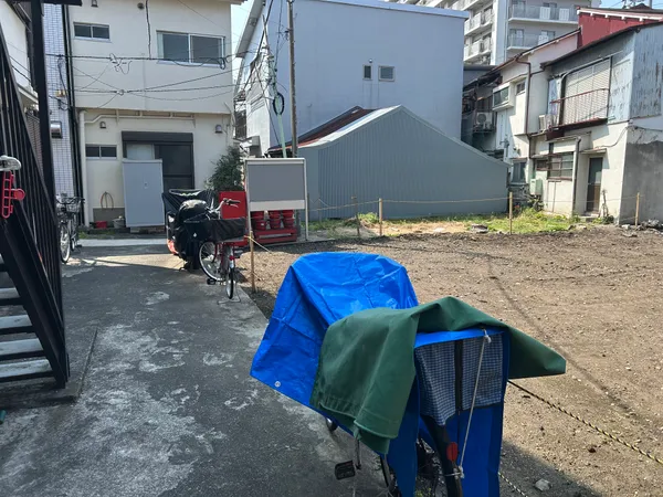 道路方向を望む