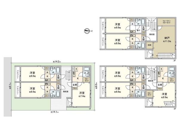 久保田パレス 間取図(平面図) 久保田パレス 間取図(平面図)