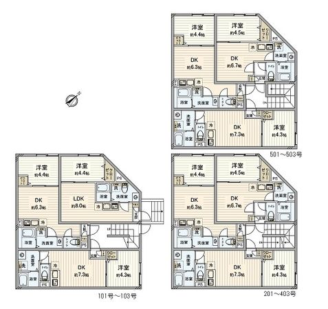 IL MEZZO DI TOKYO 間取図(平面図) IL MEZZO DI TOKYO 間取図(平面図)
