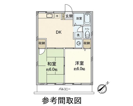 グランディール小林A棟、B棟 参考間取図